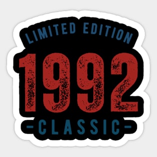 Limited Edition Classic 1992 Sticker